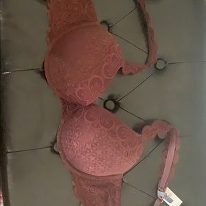 Beautiful lace with pads for push up support.